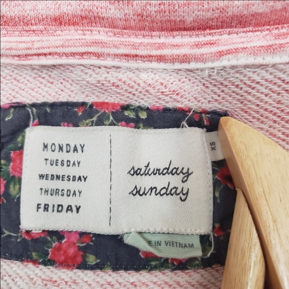 Anthro Saturday Sunday Heathered Space Dyed Sweatshirt Dress - Picture 6 of 7